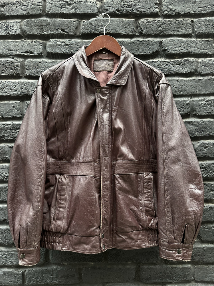 Vintage Bomber Deri Ceket
