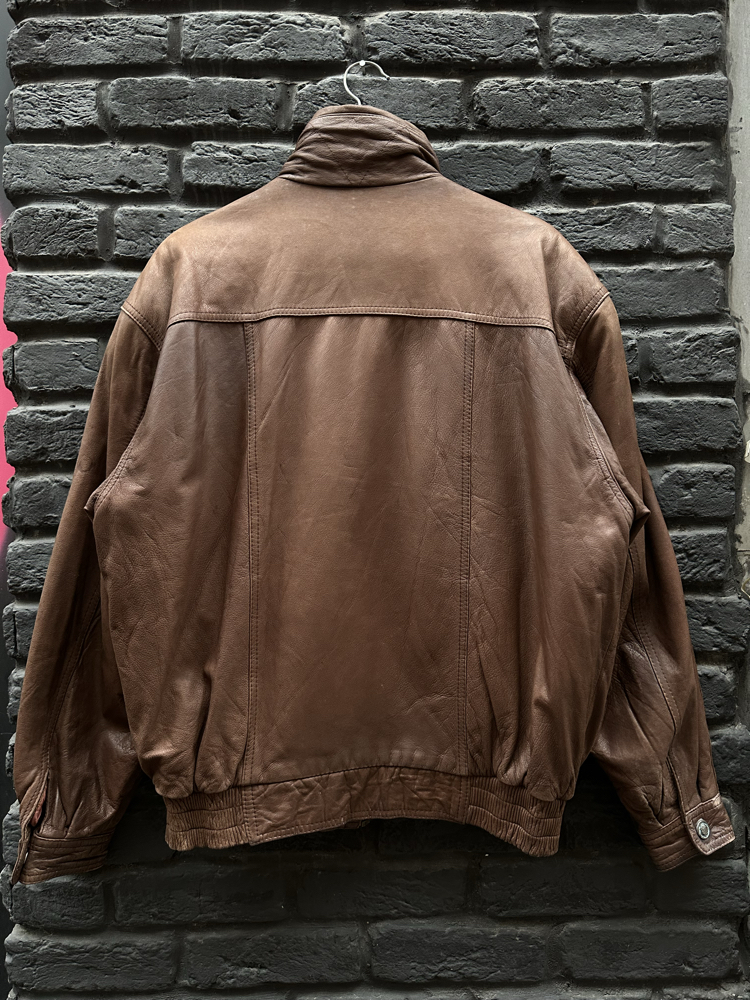 Vintage Bomber Deri Ceket