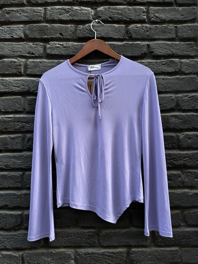 Vintage Made in Italy Transparan Bluz