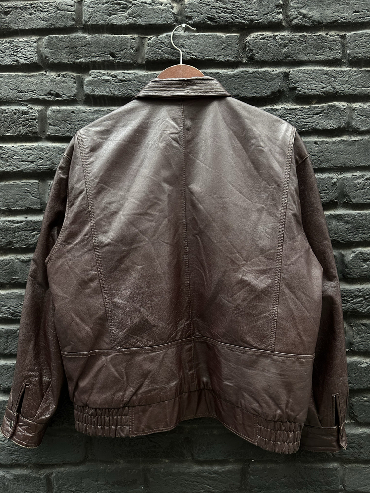 Vintage Bomber Deri Ceket