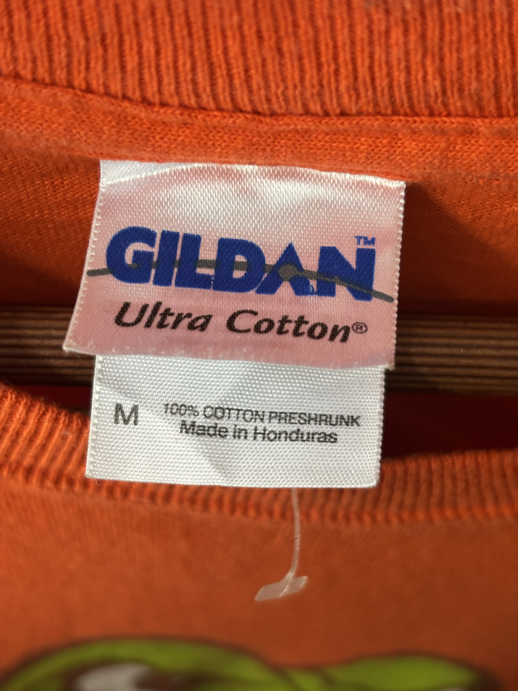 M Gildan turuncu uzun kollu üst