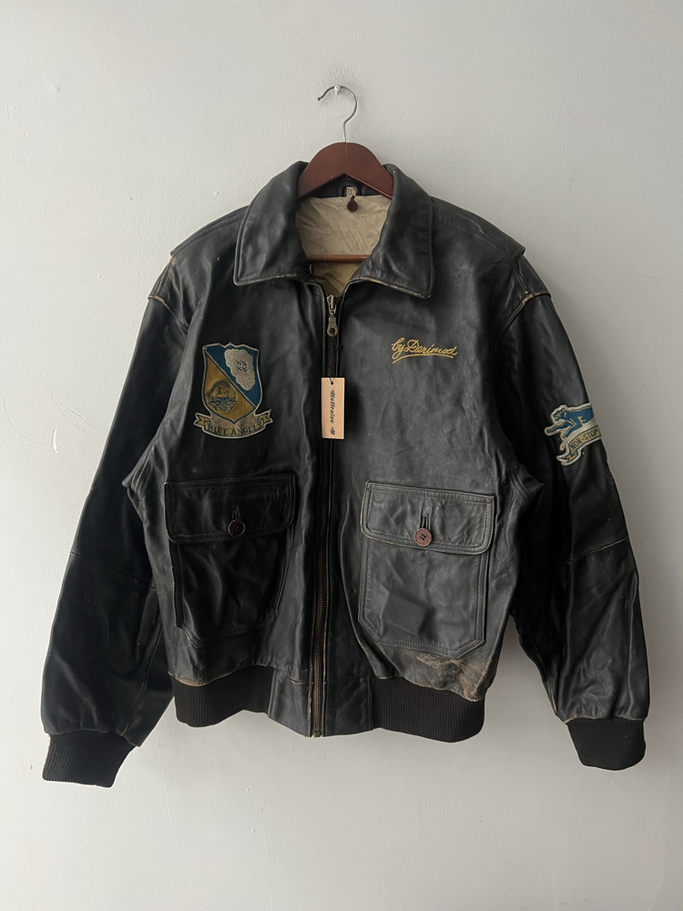 S Vintage Derimod Bomber Ceket
