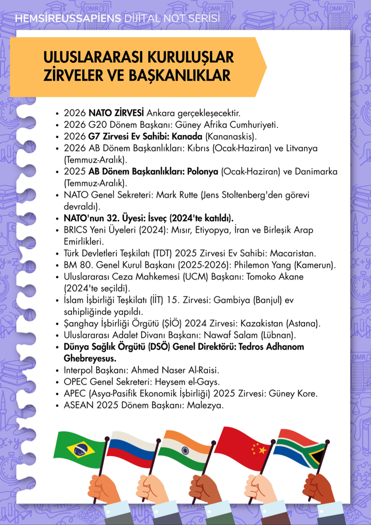 KPSS Güncel Gelişmeler ve Genel Kültür