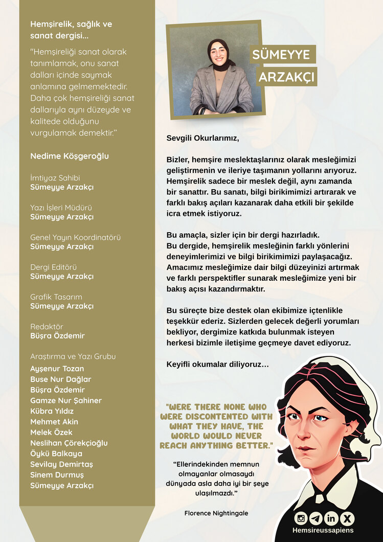 Hemsireussapiens Dergisi 3. Sayı