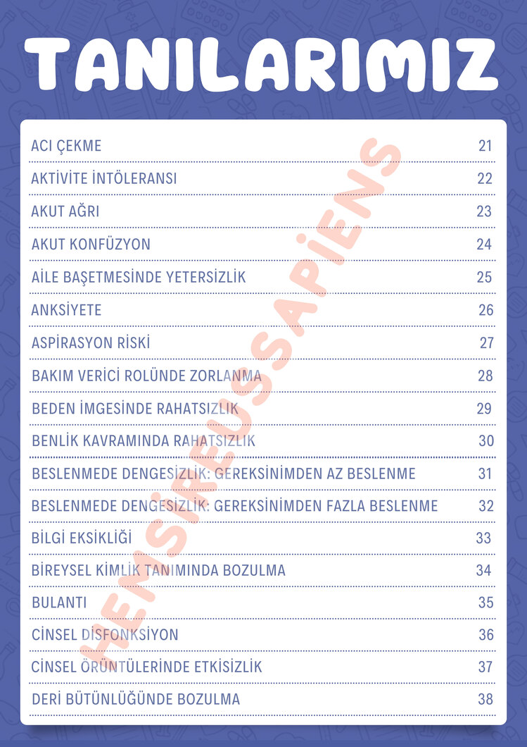 Hemşirelik Tanıları