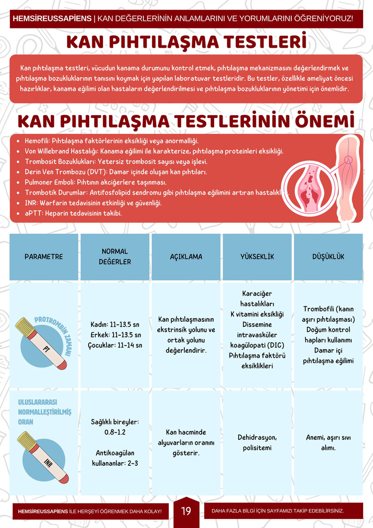 Kan Tahlillerinin Anlamları ve Yorumları
