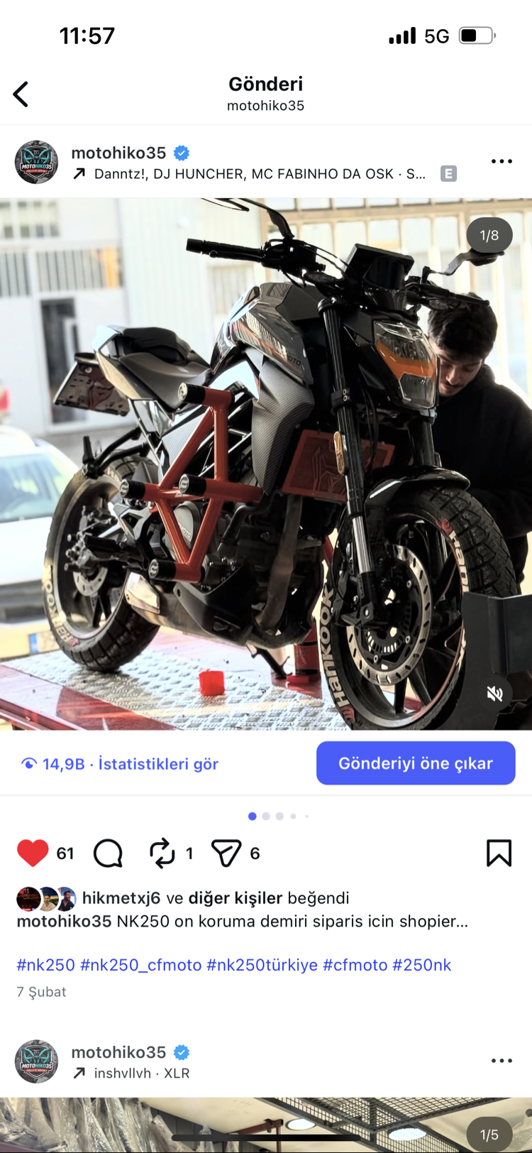 Nk250 Ön koruma demiri 