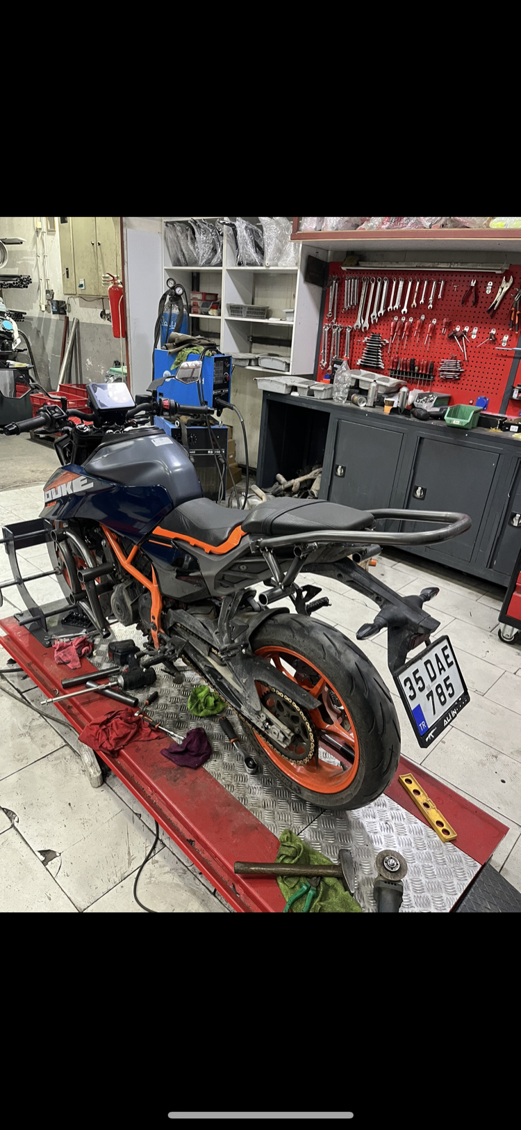 KTM DUKE 125-250-390 2024-2026 Arka demiri