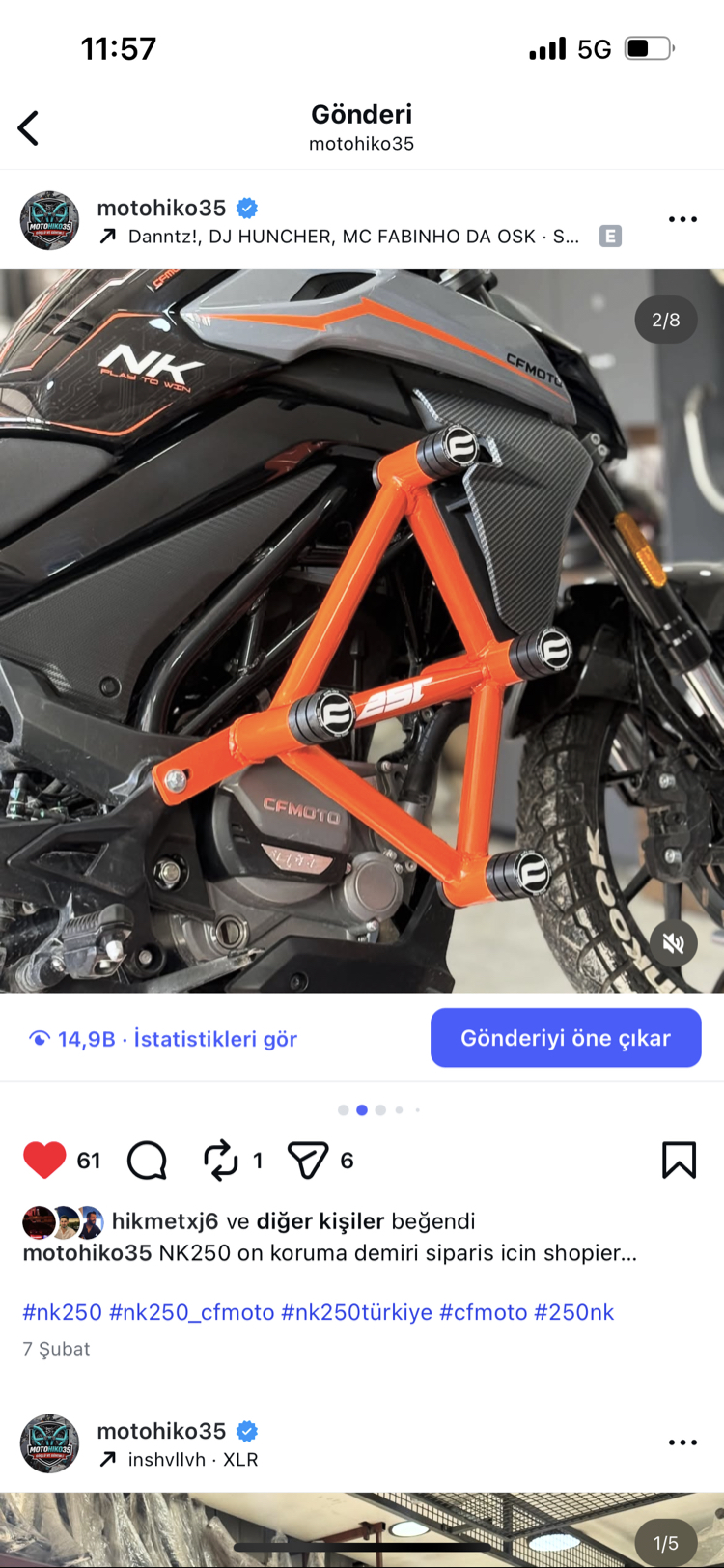 Nk250 Ön koruma demiri 