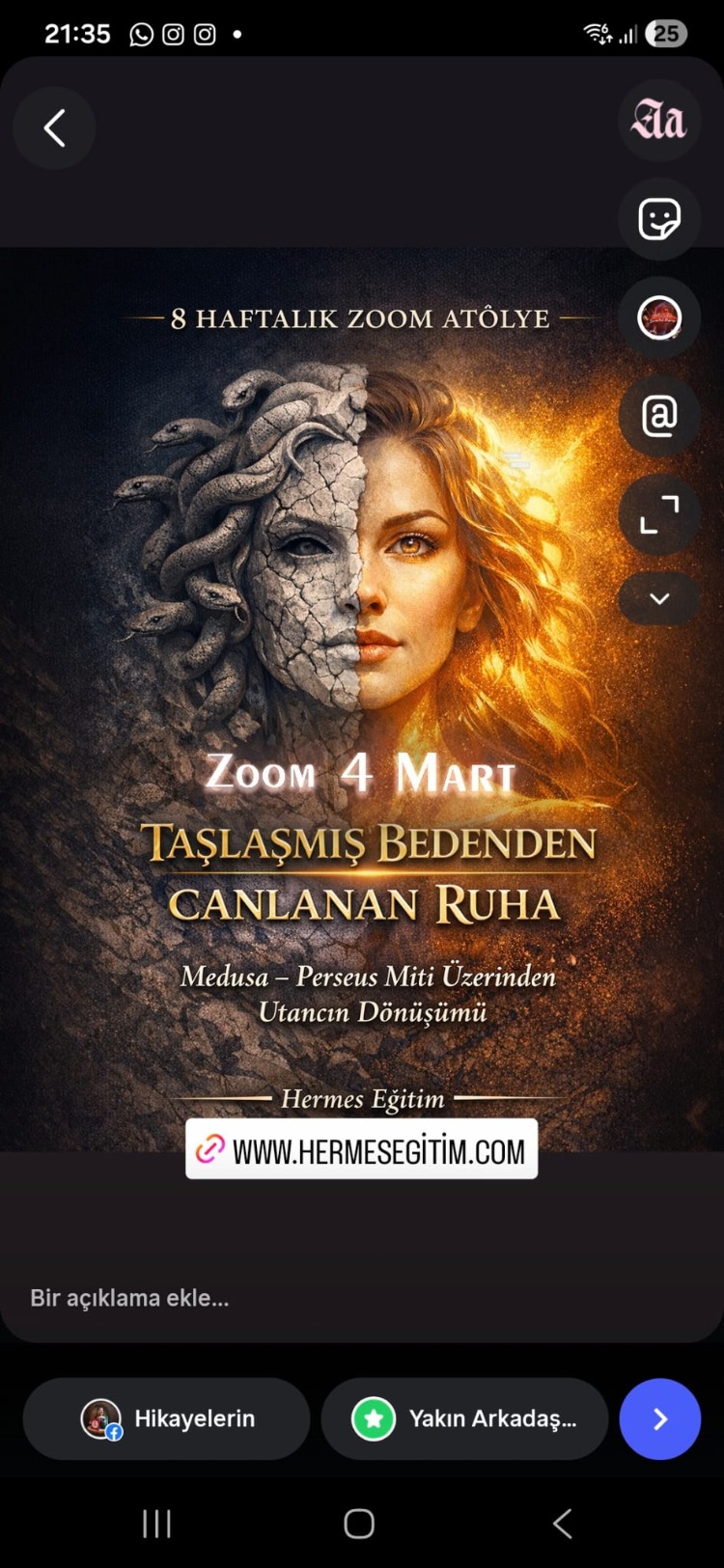 “TAŞLAŞMIŞ BEDENDEN CANLANMIŞ RUHA”