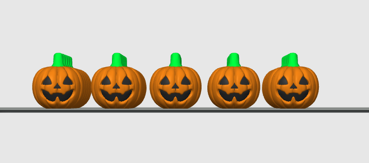 25 Adet Mini Halloween Balkabağı
