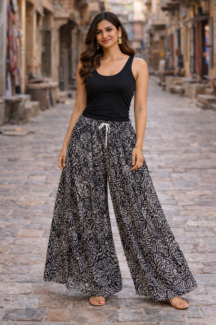 Hindistan etekli pantalon