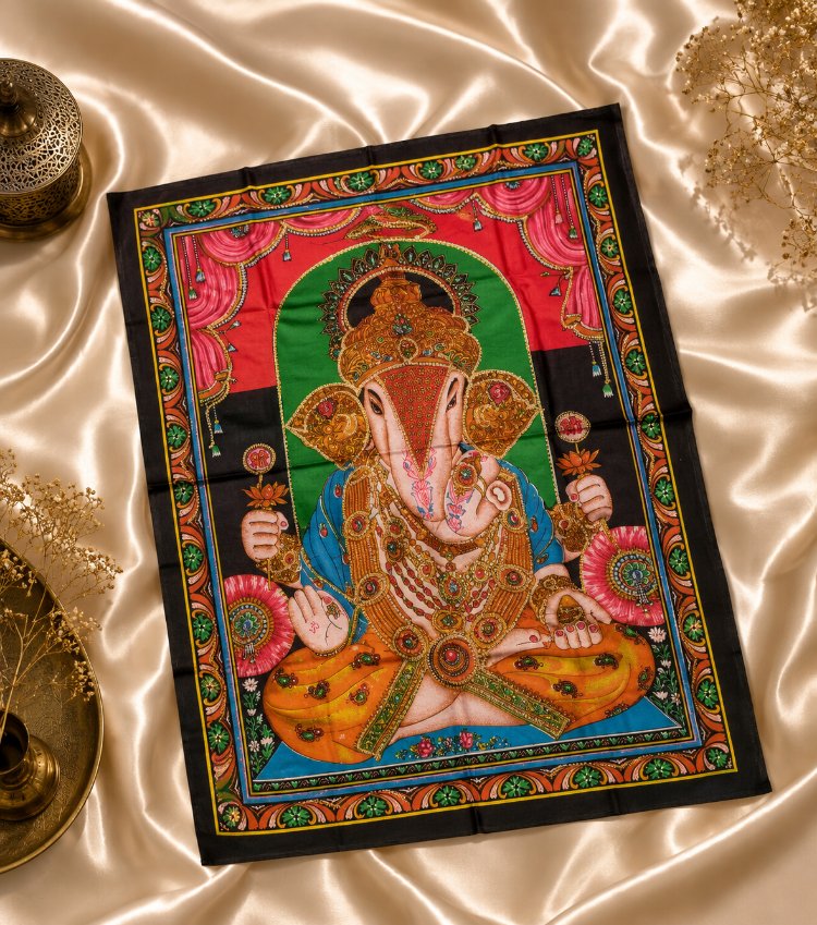 Ganesh pullu Pano örtüsü 135 e 85 cm 