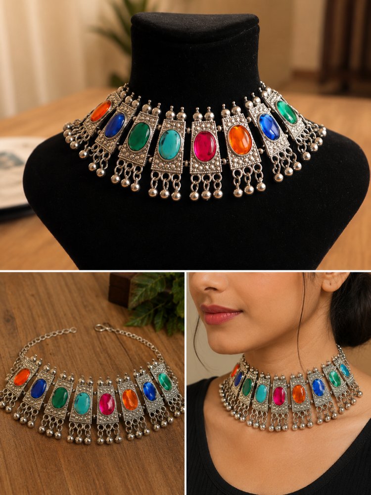 Bohem choker kolye