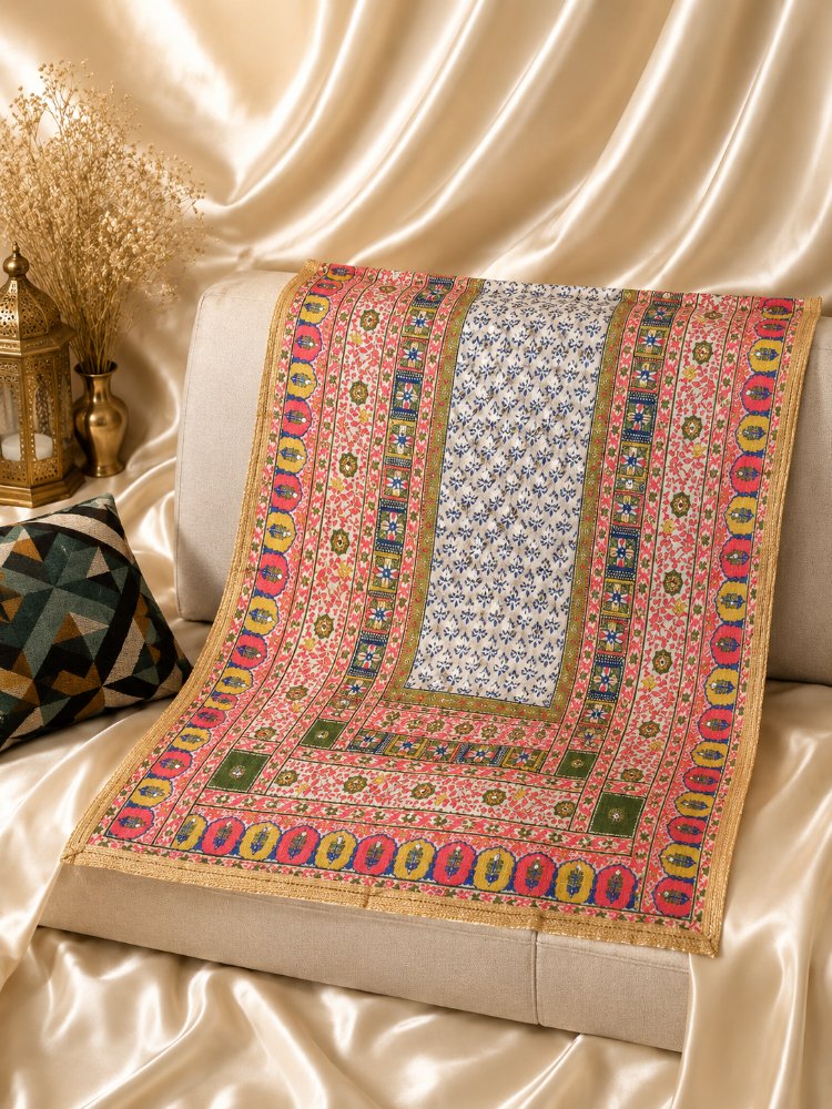 Ayna ve taş detaylı dupatta