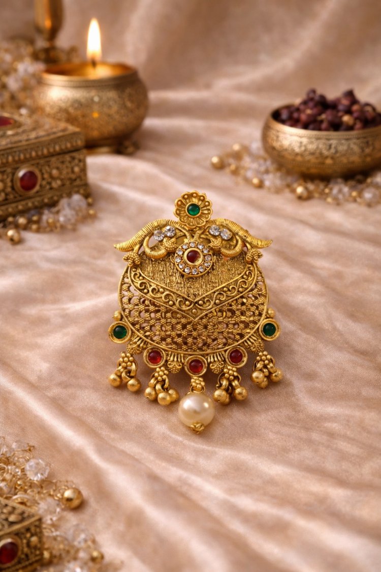Antik gold broş 