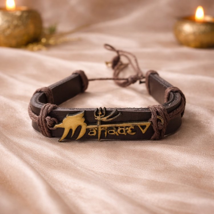 Mahadev yazılı unisex bileklik