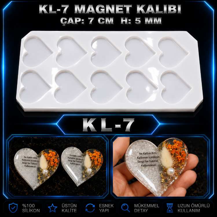 MAGNET KL7 SİLİKON KALIBI