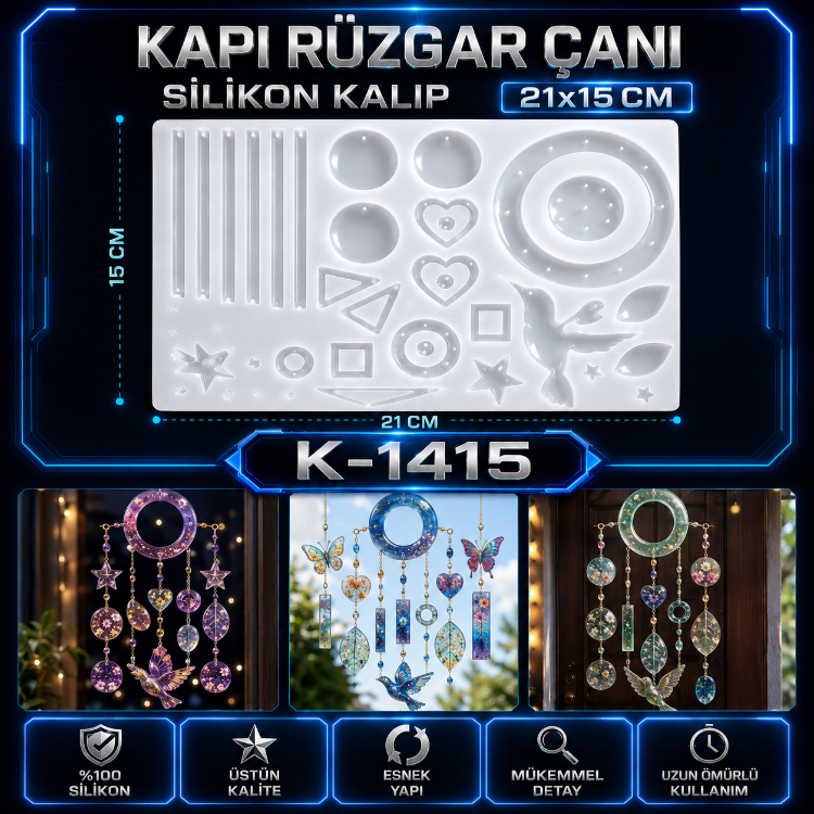 RÜZGAR ÇANI SİLİKON KALIBI