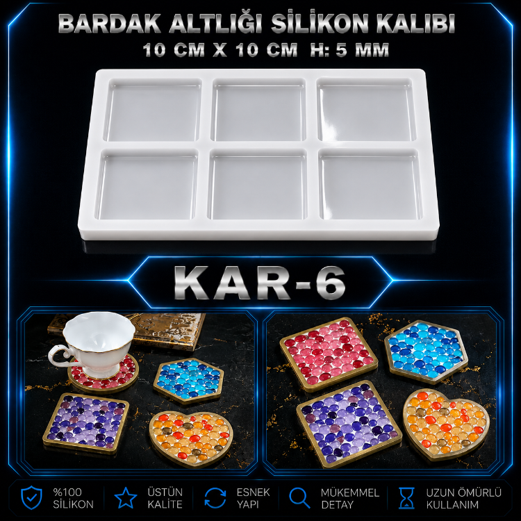 Bardak Altlığı Silikon Kalıbı