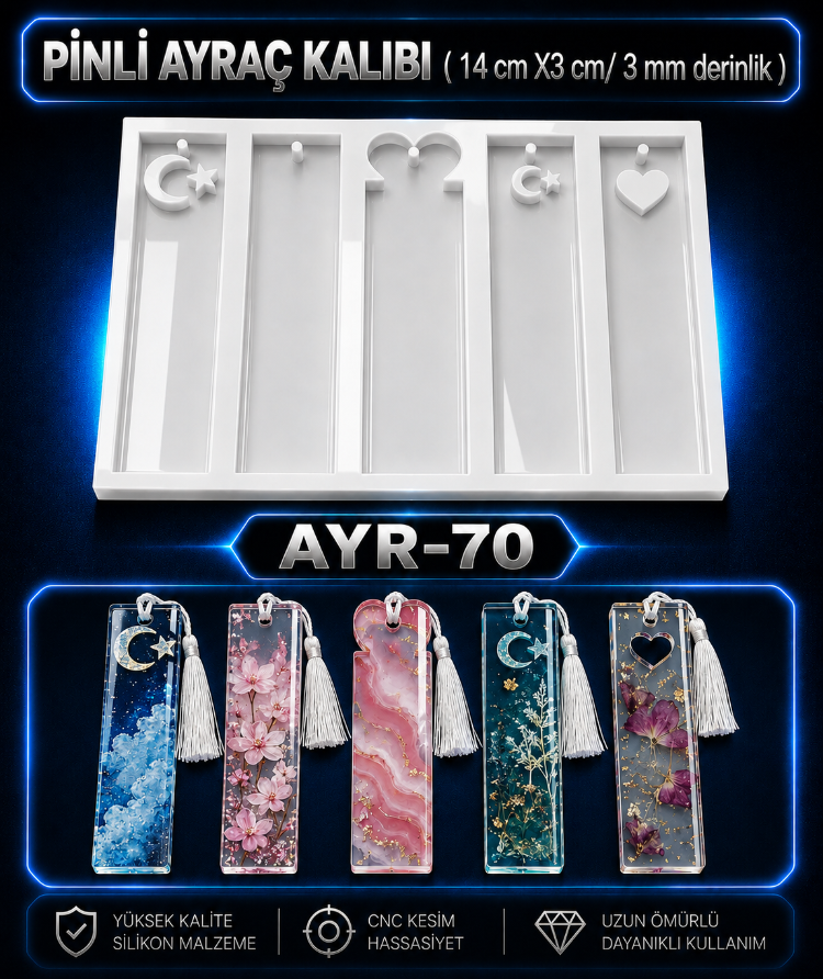 KİTAP AYRAÇ KALIBI AYR-70 
