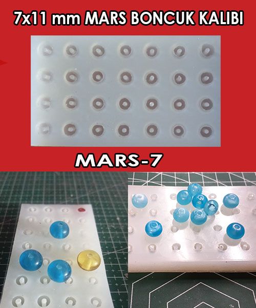 Mars 7 Silikon Tesbih Kalıbı