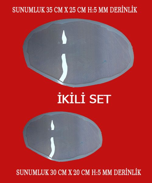 Sunumluk Oval tepsi kalıbı