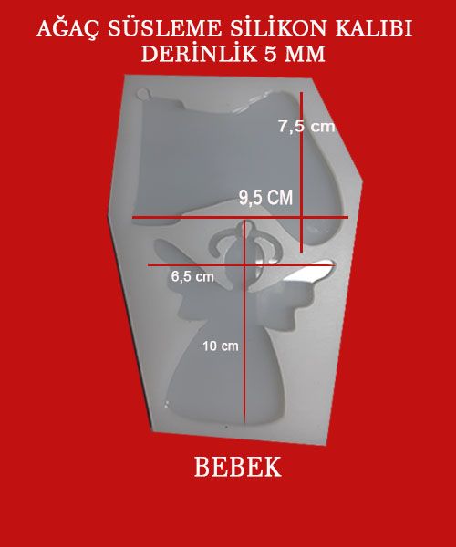 Ağaç Süs Kalıbı Bebek