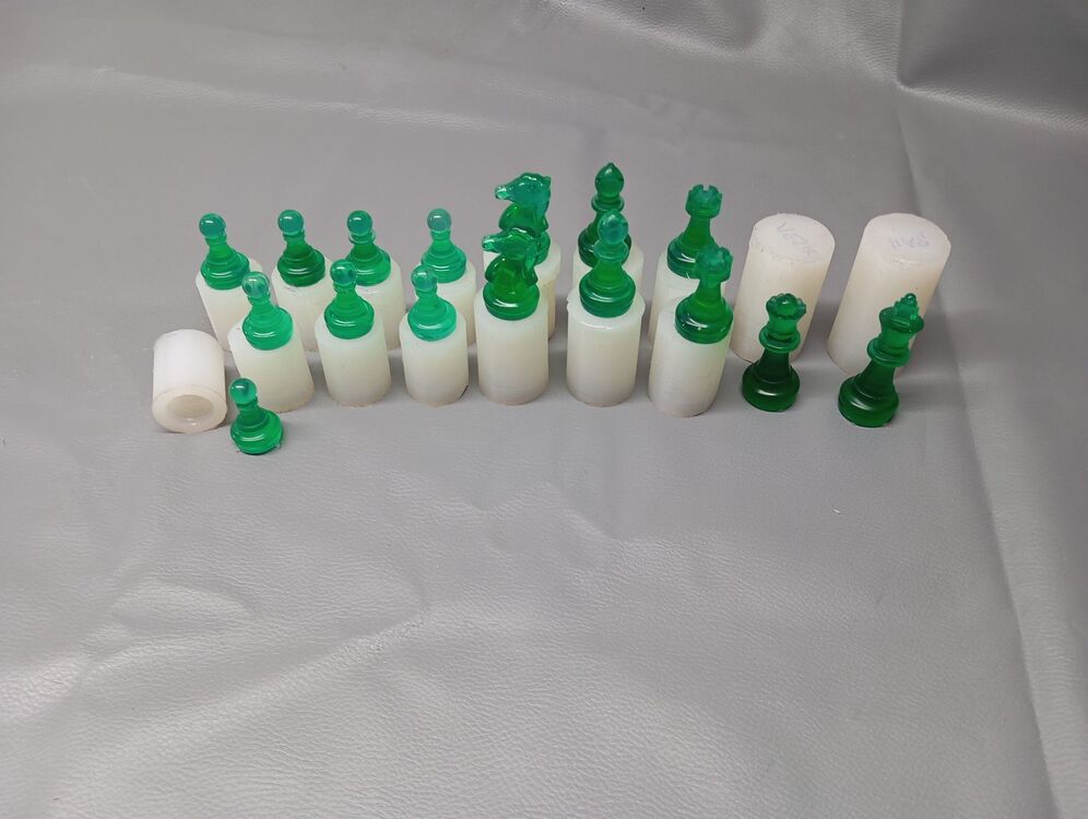 3D satranç takımı sililkon kalıbı