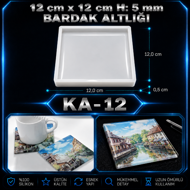  BARDAK ALTLIĞI SİLİKON KALIP KA-12 