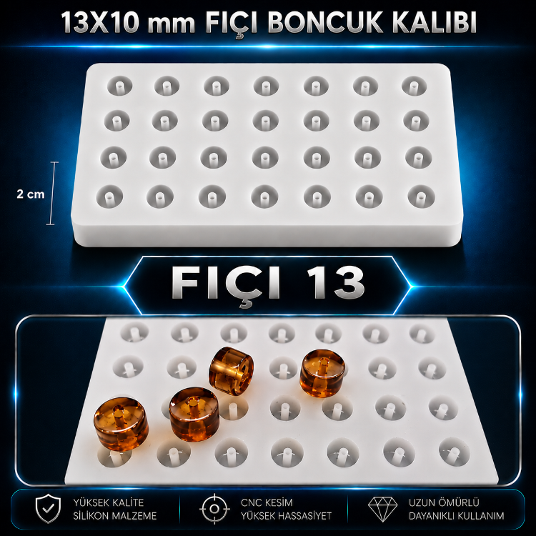 Fıçı 13 Silikon Tesbih Kalıbı