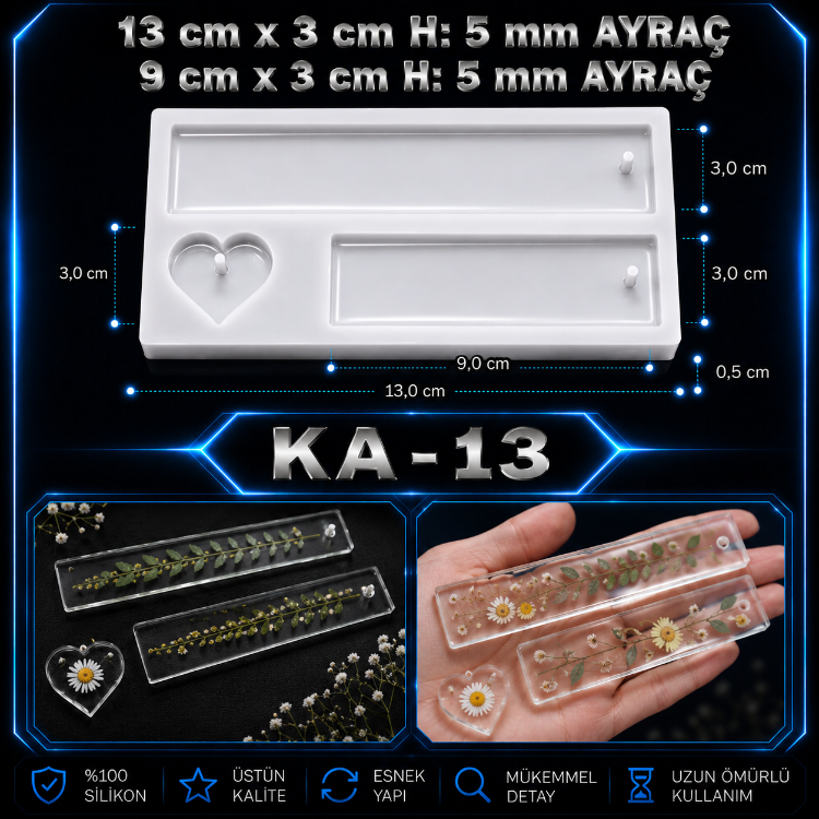 KİTAP AYRAÇ SİLİKON KALIP KA-13