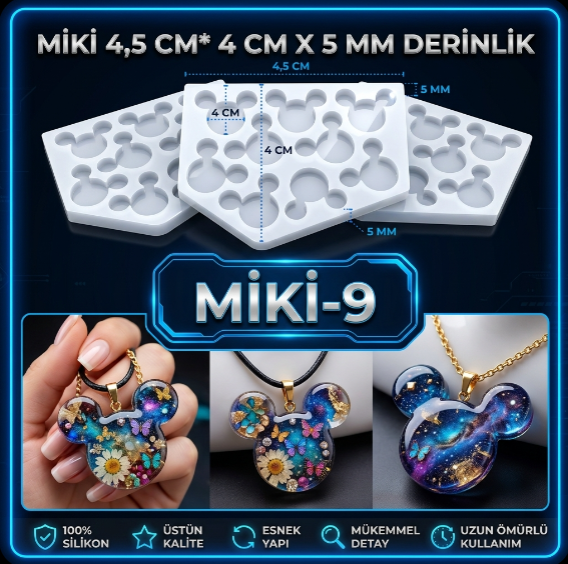 MİKİ -9 MİKİ FARE SİLİKON KALIP