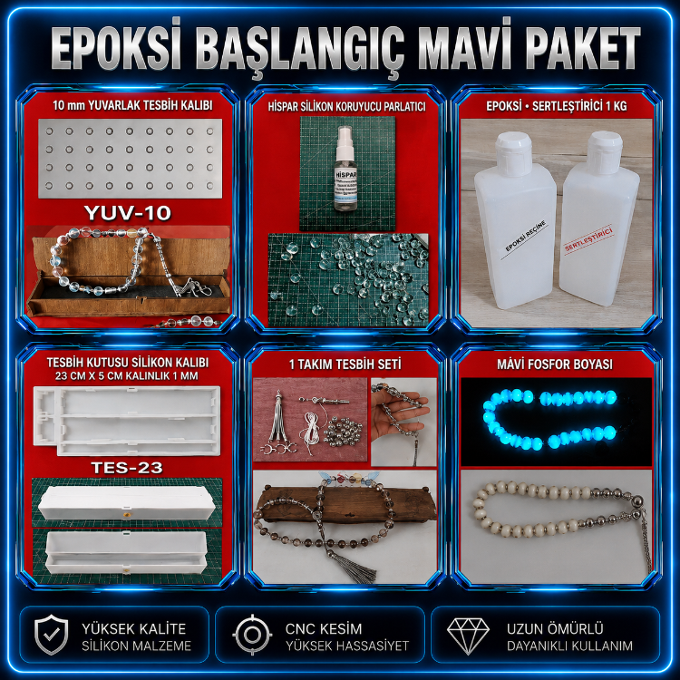 Başlangıç seti mavi paket
