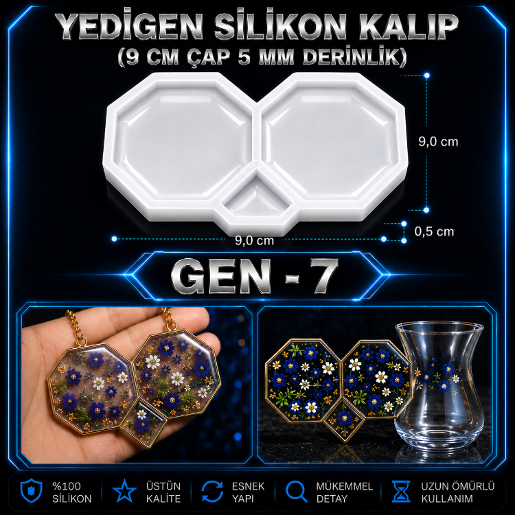 BARDAK ALTILIĞI SİLİKON KALIP GEN-7