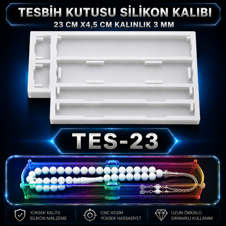 TESBİH KUTUSU TES 23 SİLİKON KALIBI