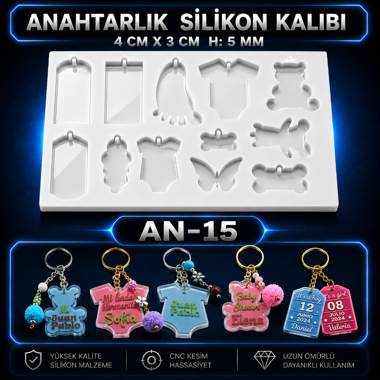 Anahtarlık Silikon Kalıbı 
