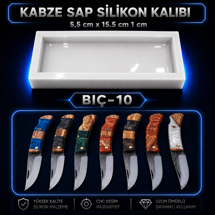 BIÇAK KABZE SİLİKON KALIBI BIÇ-10