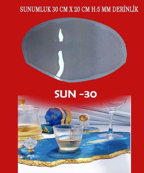 sunumluk Oval küçük tepsi kalıbı