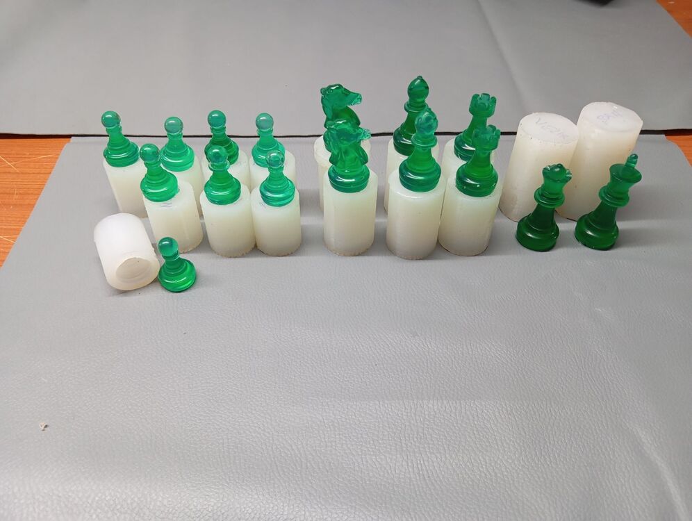 3D satranç takımı sililkon kalıbı