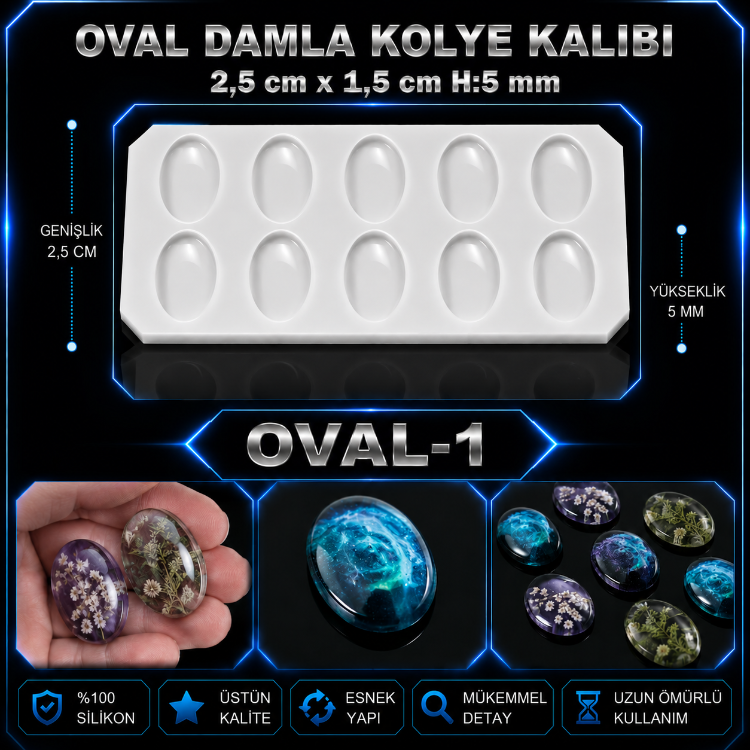 OVAL KOLYE KALIBI 