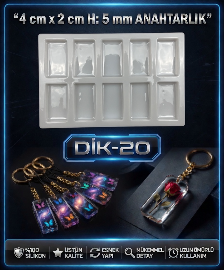YUVARLAK ANAHTARLIK KALIBI DİK-20