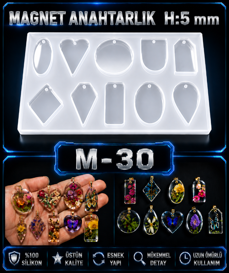 M-30 MAGNET KOLYE KALIBI