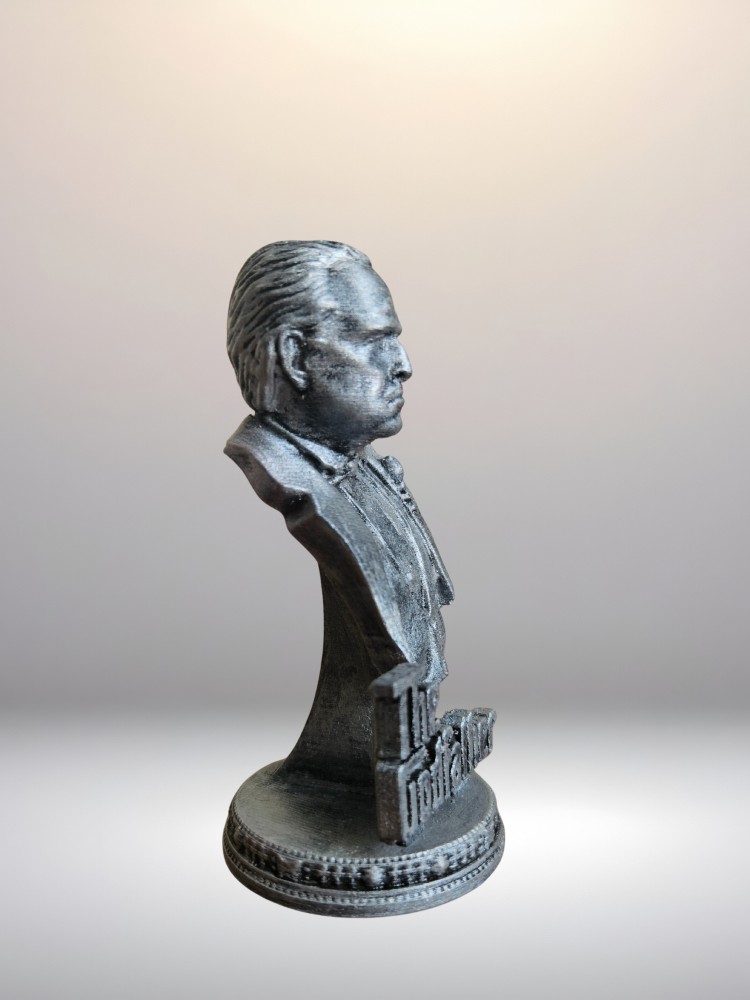 Marlon Brando - Don Corleone - Godfather - Büst - Figür - 12 Cm El Boyaması PLA Plastik