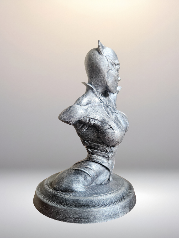 Catwoman Büst - Figür - 12 Cm El Boyaması PLA Plastik