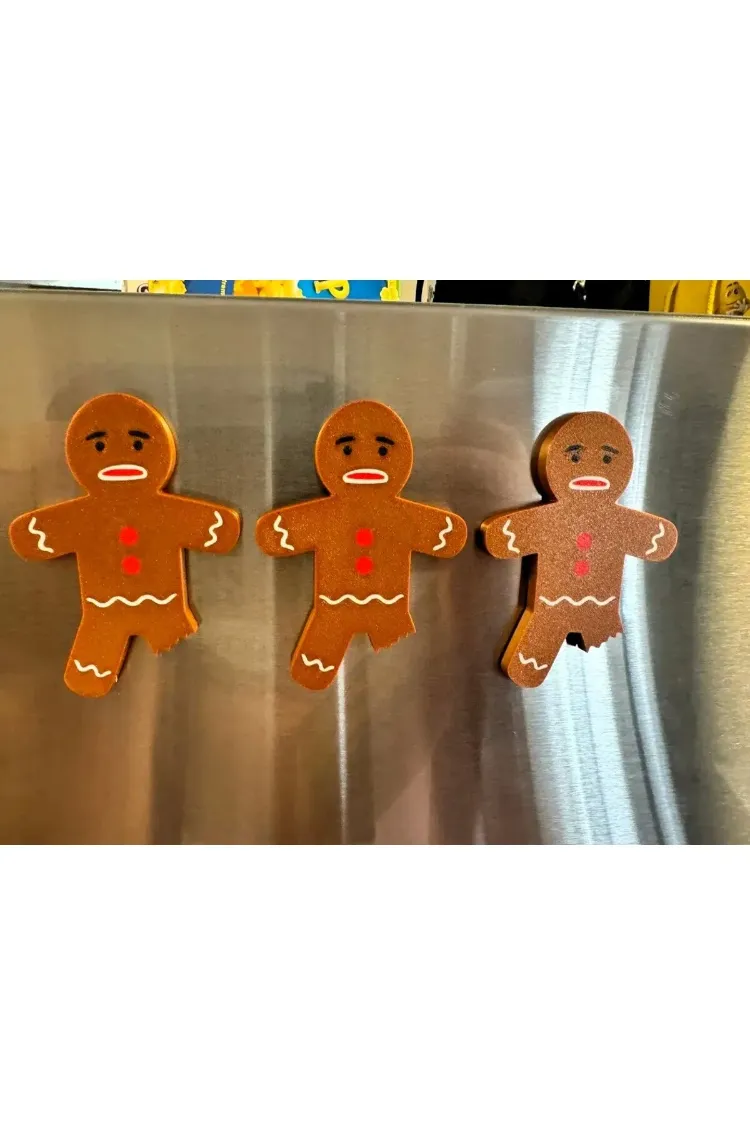 Gingerbread Temalı Buzdolabı Magneti 3 ADET