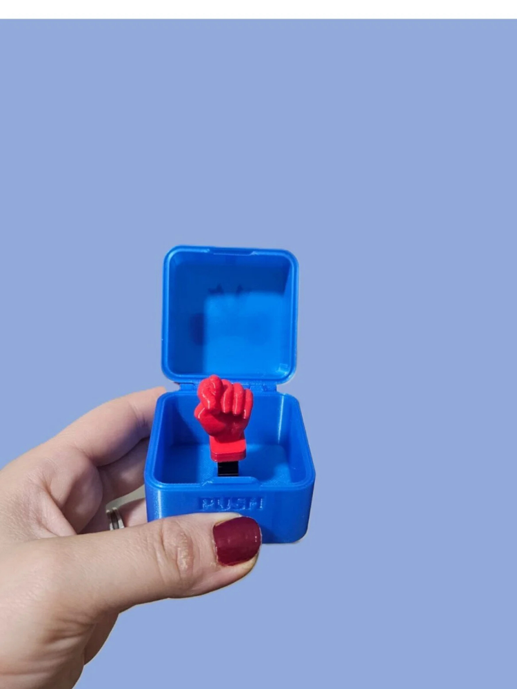 Sürprizli Yüzük Kutusu - Sallanan Nah Figürlü 3D Tasarım Şaka Hediyesi