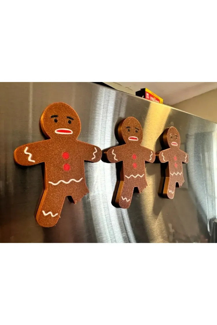 Gingerbread Temalı Buzdolabı Magneti 3 ADET