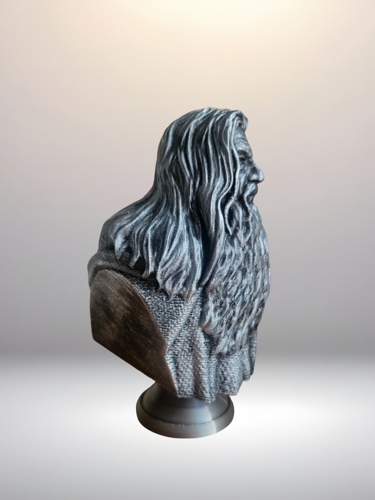 Gandalf Büst / Figür - Yüzüklerin Efendisi - Lotr - 12 CM PLA Plastik El Boyaması