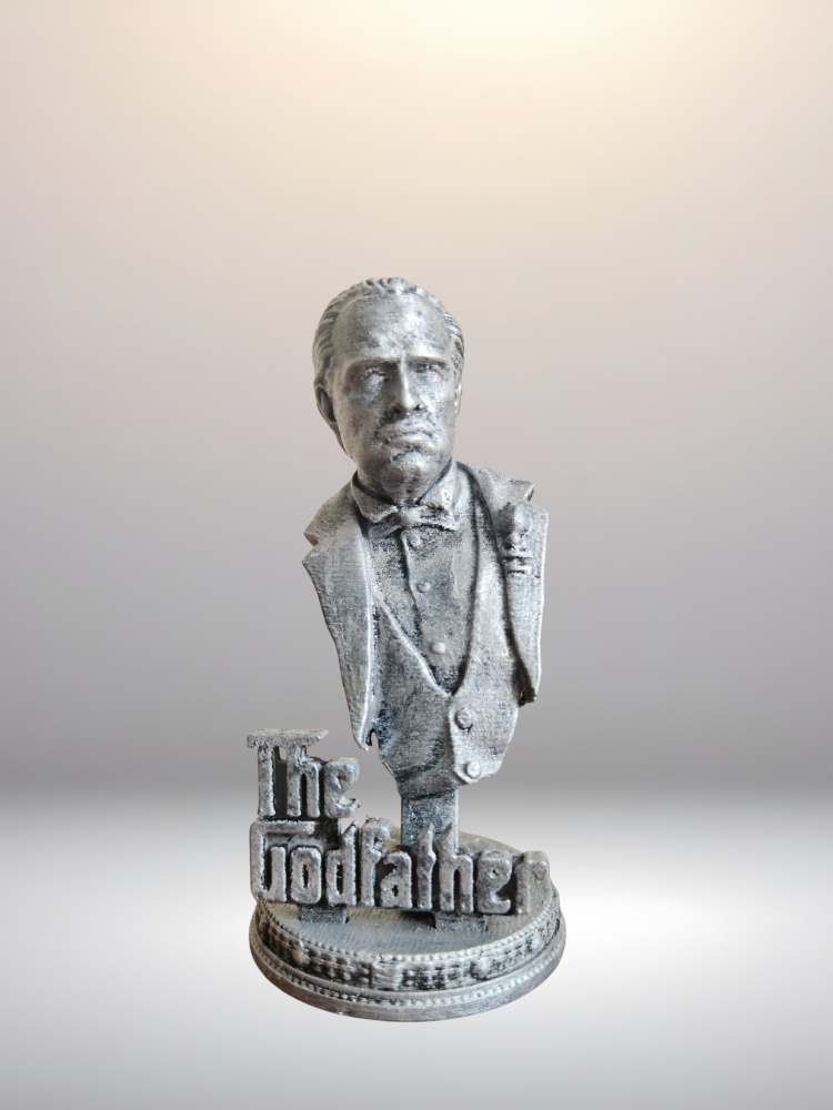 Marlon Brando - Don Corleone - Godfather - Büst - Figür - 12 Cm El Boyaması PLA Plastik